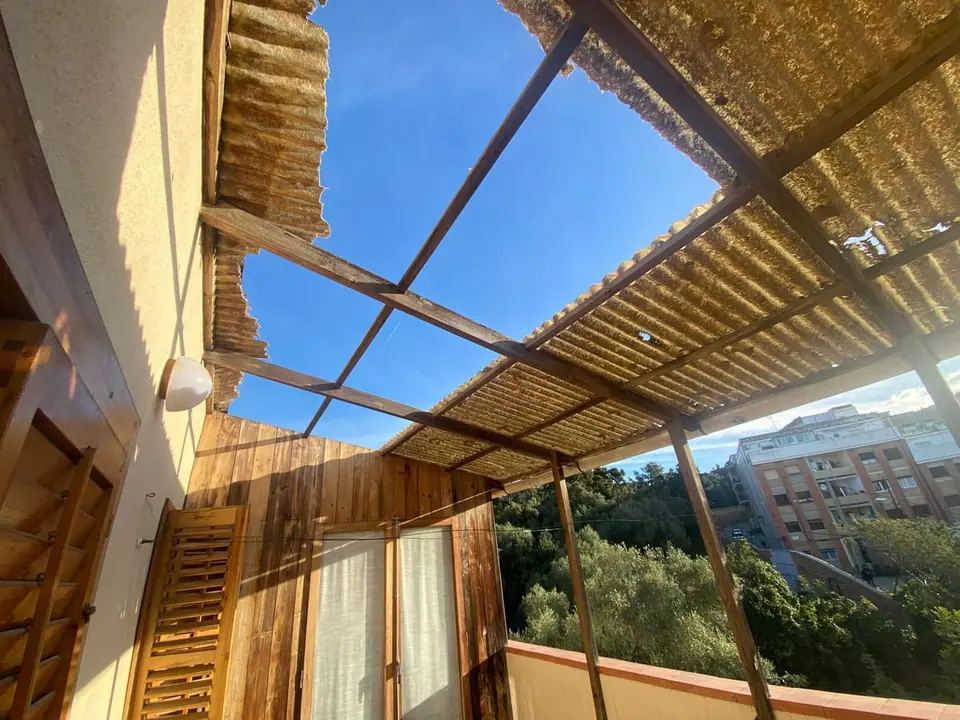 Antes: Cambio de cubierta de un balcón