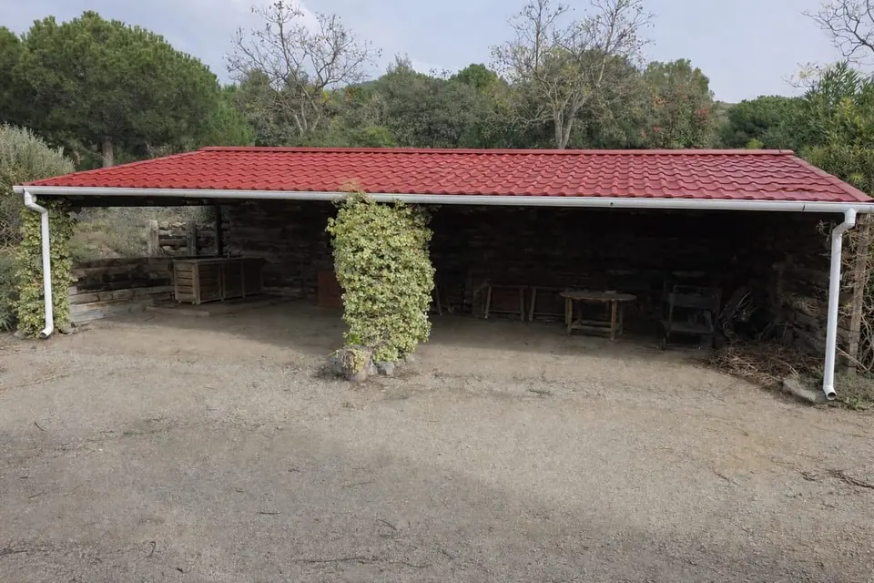 Después: Renovación de la cubierta de un porche de jardín